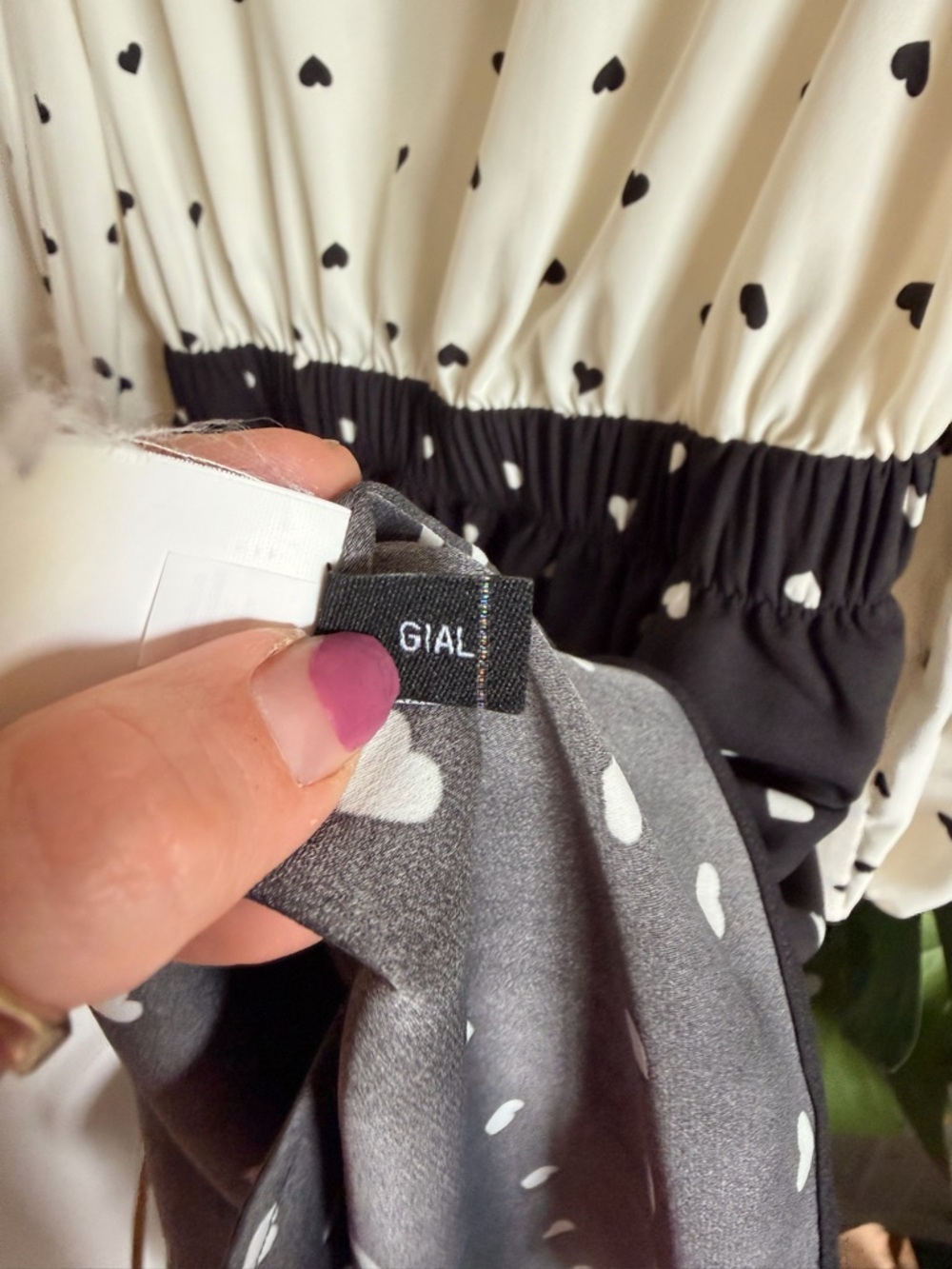 kate spade Black & White Heart Print Dress - Picture 5 of 6